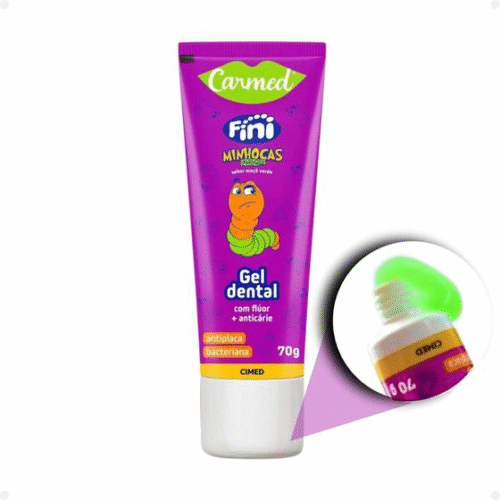 Gel Dental Fini Minhocas Azedinhas - Carmed