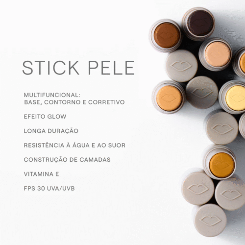 Stick Pele Multifuncional - Boca Rosa