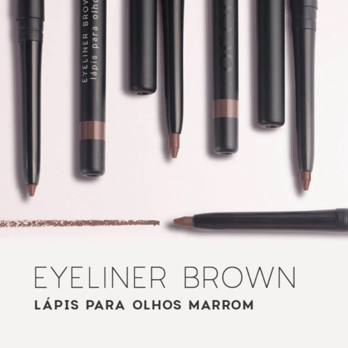 Lápis de Olhos Retrátil Marrom - Eyeliner Brown - Oceane