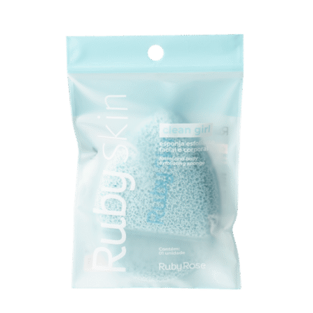 Esponja Esfoliante Puff Ruby Skin Azul - Ruby Rose