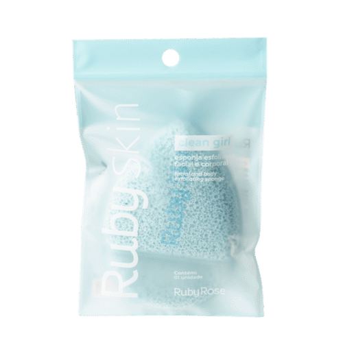 Esponja Esfoliante Puff Ruby Skin Azul - Ruby Rose