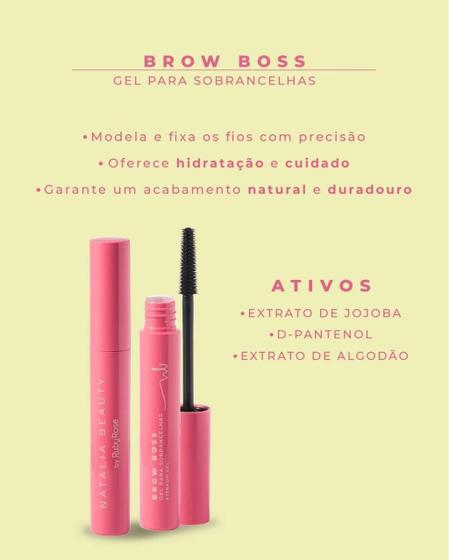 GEL PARA SOBRANCELHAS  BROW BOSS NATALIA BEAUTY - RUBY ROSE