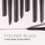Lápis de Olhos Retrátil Preto - Eyeliner Black - Oceane