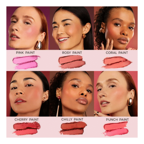 Blush Cremoso e em Pó Rosa Pink – Duo Blush Punch Paint - Oceane