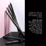 Lápis de Olhos Retrátil Preto - Eyeliner Black - Oceane