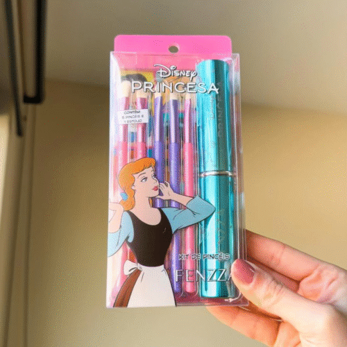 Kit Pincéis e Estojo Princesa - Fenzza