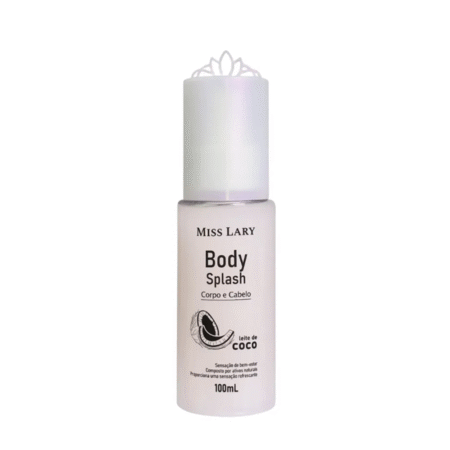 Body Splash Corpo e Cabelo Leite de coco - Miss Lary