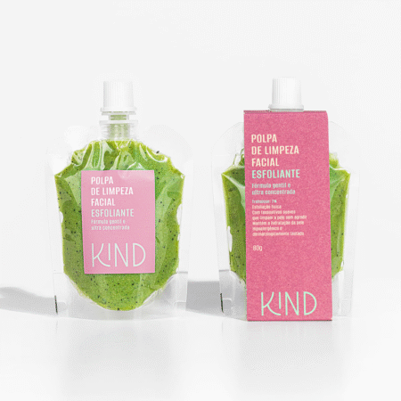 Polpa de Limpeza Facial Esfoliante - Kind
