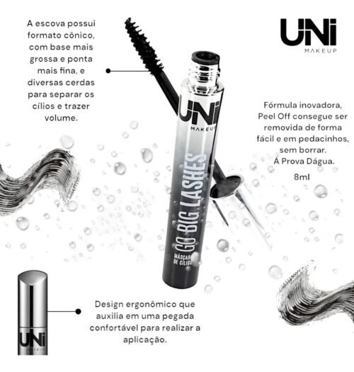 Máscara Cílios Go Big Lashes - Uni Makeup
