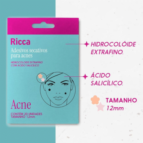 Adesivo Secativo para Acne Flor e Estrela - Ricca