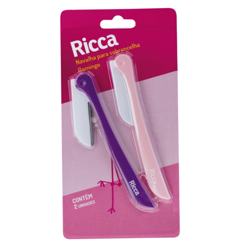 Navalha para Sobrancelha Flamingo - Ricca
