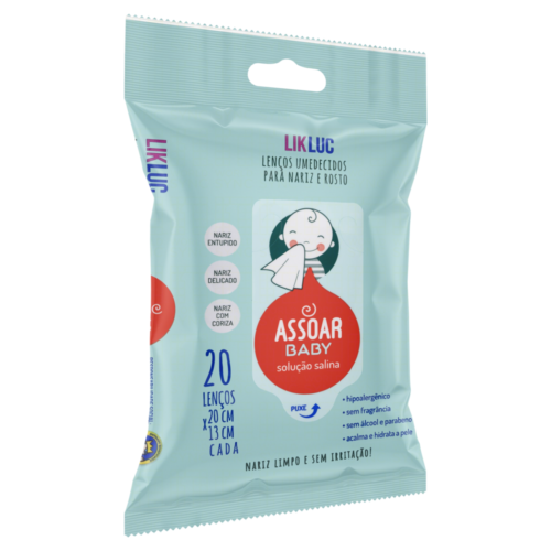 Assoar Baby - Lenços umedecidos para nariz - LikLuc