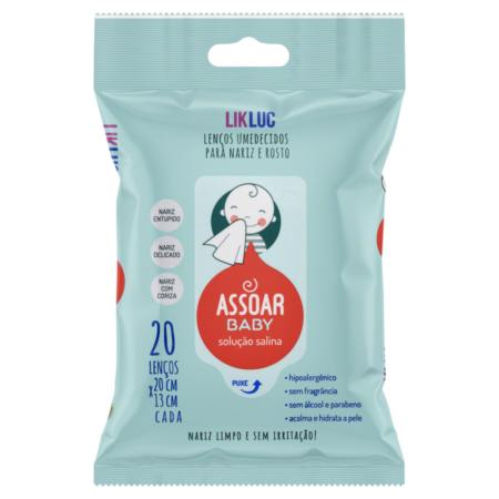 Assoar Baby - Lenços umedecidos para nariz - LikLuc