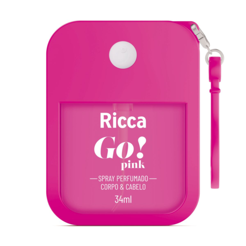 Spray Perfumado Desodorante Colônia Go! Pink - Ricca