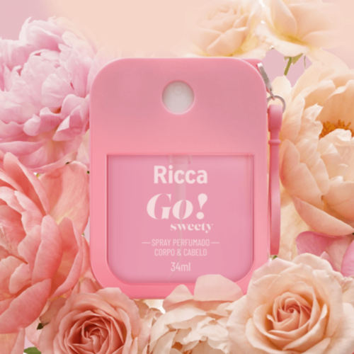 Spray Perfumado Desodorante Colônia Go! Sweet - Ricca