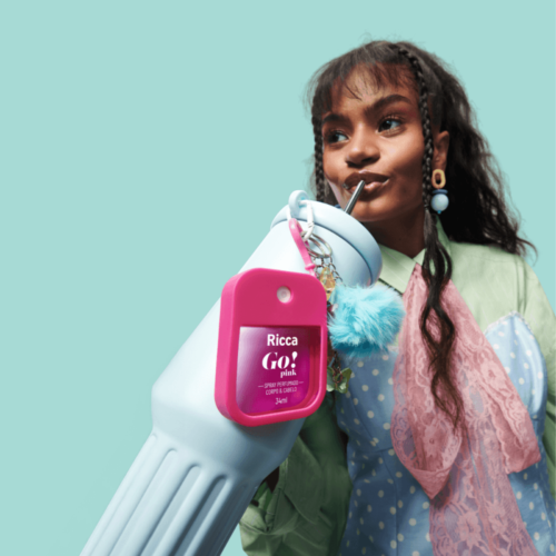 Spray Perfumado Desodorante Colônia Go! Pink - Ricca
