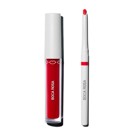 Kit Contorno Labial Vermelho + Hidra Lábios Vermelho - Boca Rosa