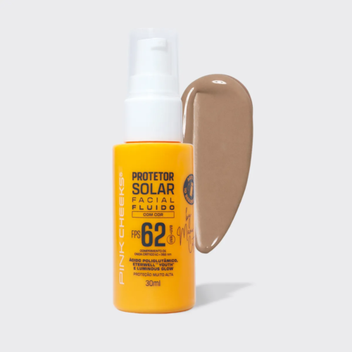 Protetor Solar Facial Fluido FPS62 FPUVA36 Tint 20 - Pink Cheeks