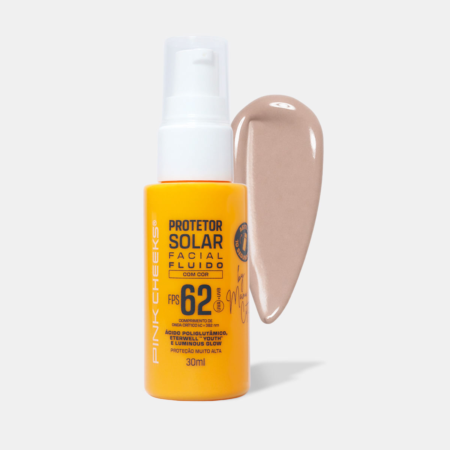 Protetor Solar Facial Fluido FPS62 FPUVA36 Tint 10 - Pink Cheeks