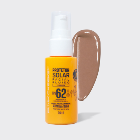 Protetor Solar Facial Fluido FPS62 FPUVA36 Tint 30 - Pink Cheeks