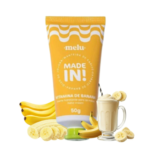 Creme Hidratante Para As Mãos Vitamina De Banana Made In - Melu
