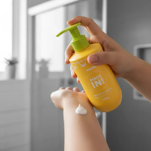 Loção Hidratante Desodorante Corporal Mousse De Banana Made In - Melu