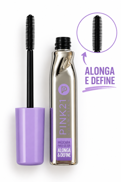 Máscara para Cílios Curva & Volume ou Alonga & Define - Pink 21