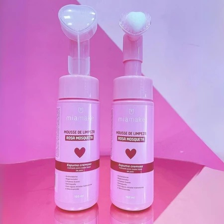 Mousse de Limpeza Rosa Mosqueta - Mia Make
