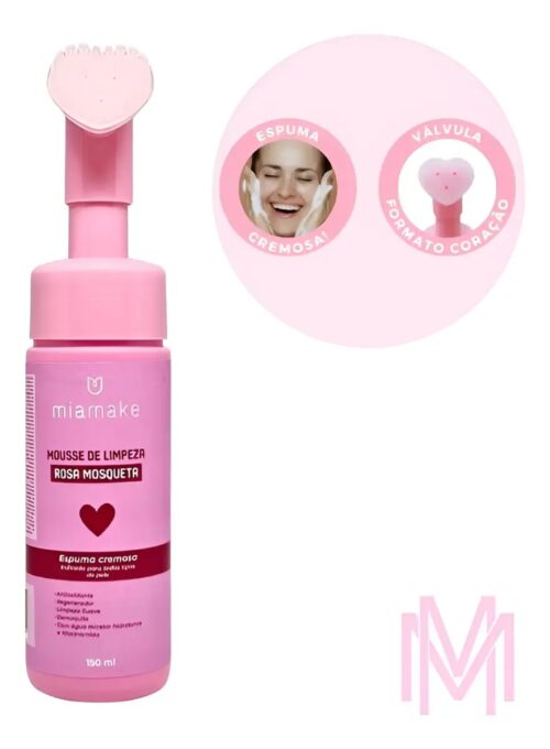 Mousse de Limpeza Rosa Mosqueta - Mia Make