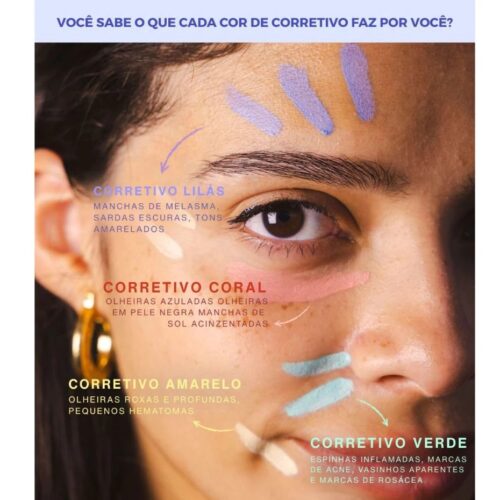 Corretivo Colorido Soft Skin - Mia Make