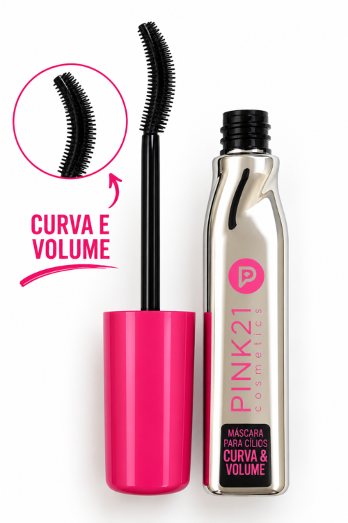 Máscara para Cílios Curva & Volume ou Alonga & Define - Pink 21
