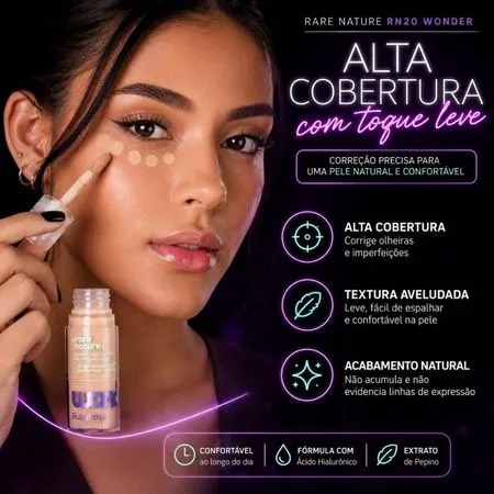 Corretivo Líquido Rare Nature Wonder - Ruby Rose